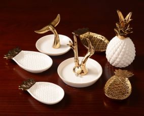 歐式現(xiàn)代首飾珠寶創(chuàng)意收納盤 融合美學(xué)與實用的家居飾品